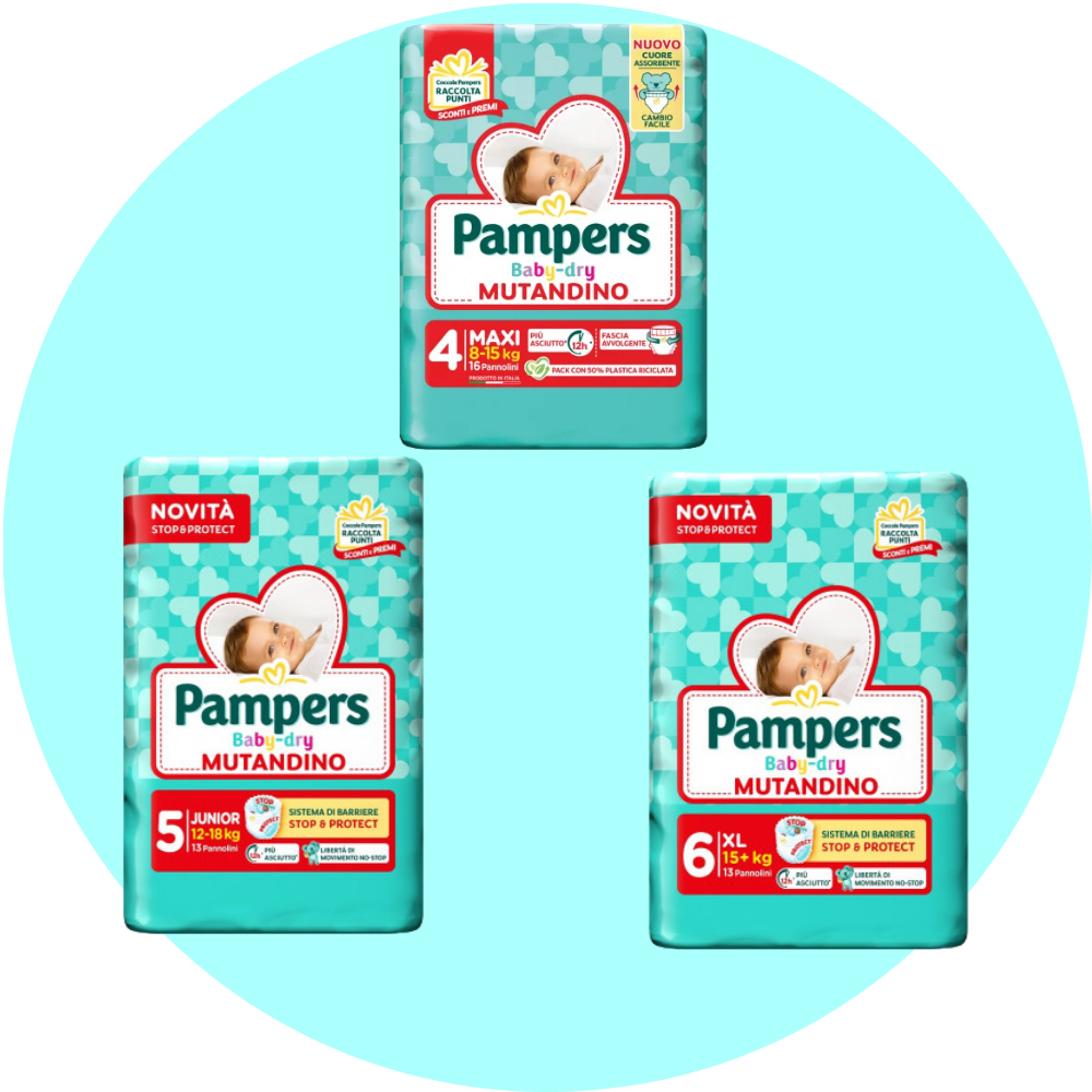 pampers mutandino